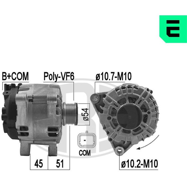 Generator 14V 180A