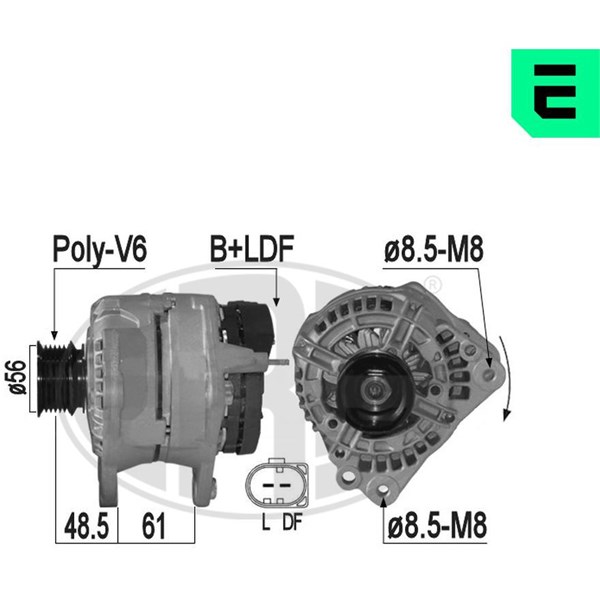 Generator 14V 70A