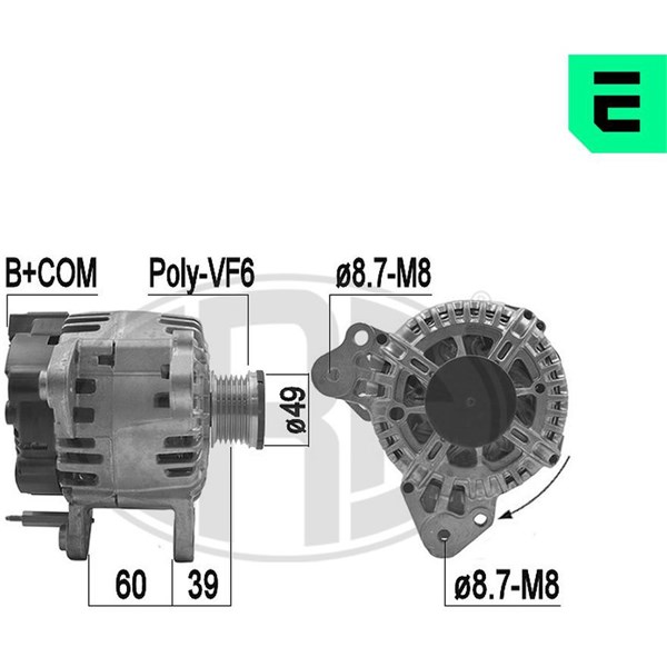 Generator 14V 110A