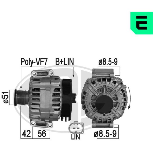 Generator 14V 220A