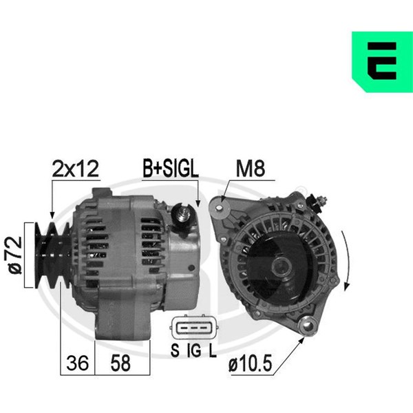 Generator 14V 70A