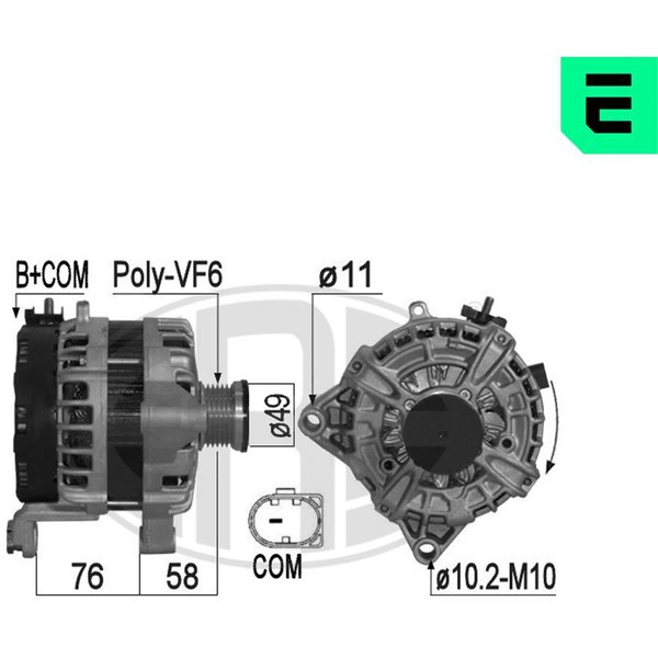 Generator 14V 210A