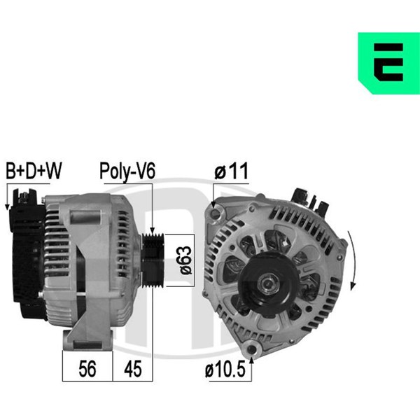 Generator 14V 120A