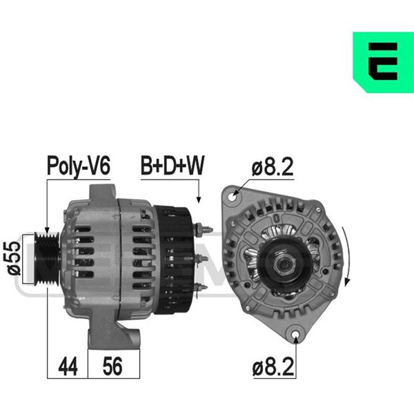 Generator 14V 80A