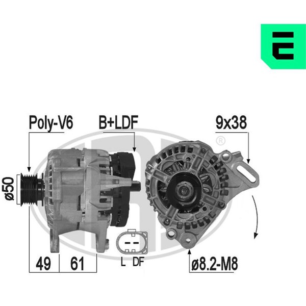 Generator 14V 110A