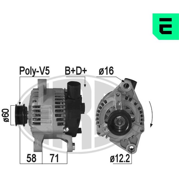 Generator 14V 85A