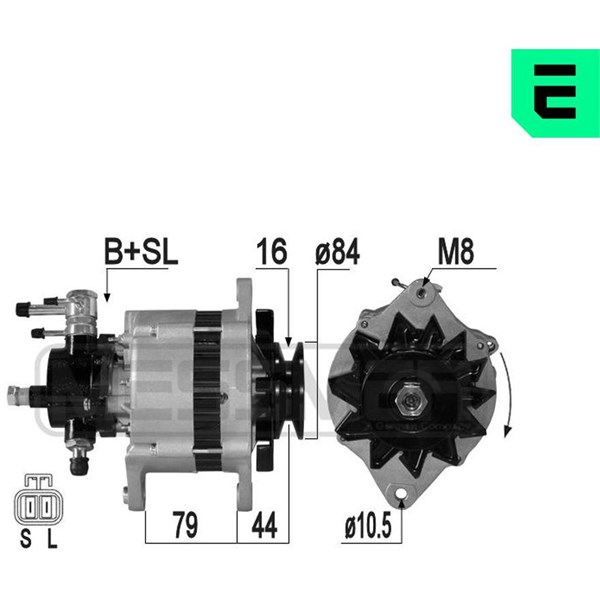 Generator 14V 75A
