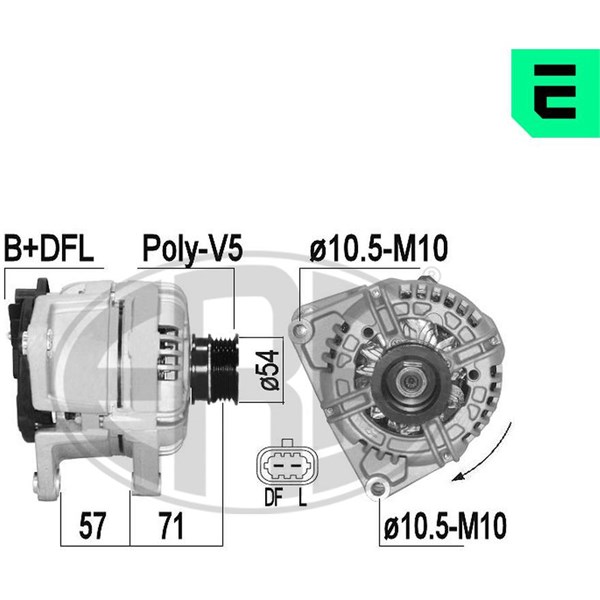 Generator 14V 120A
