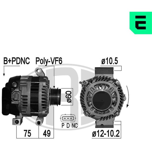 Generator 14V 110A