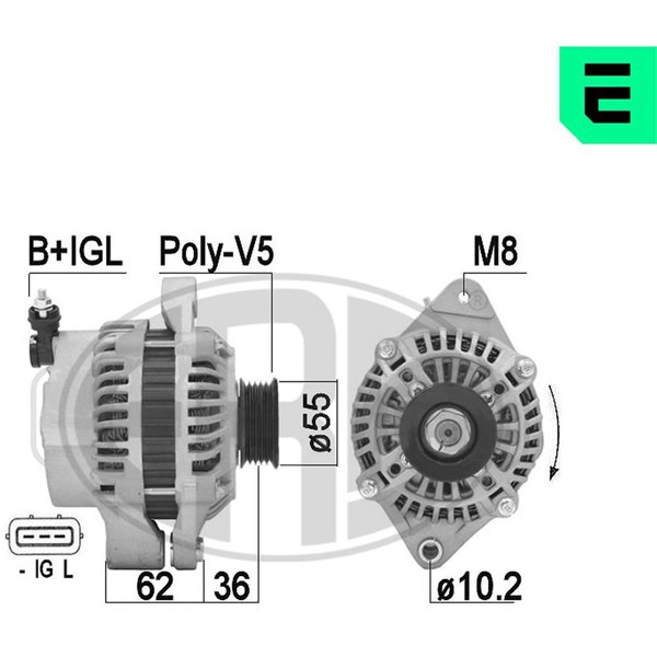 Generator 14V 75A