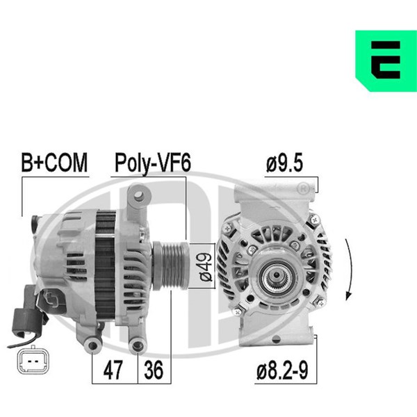 Generator 14V 80A