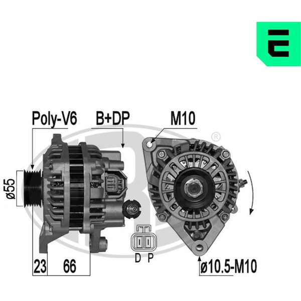 Generator 14V 80A