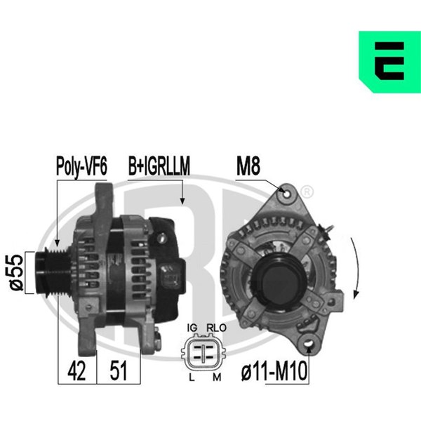 Generator 14V 100A