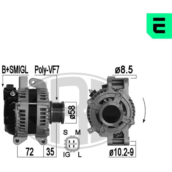 Generator 14V 100A