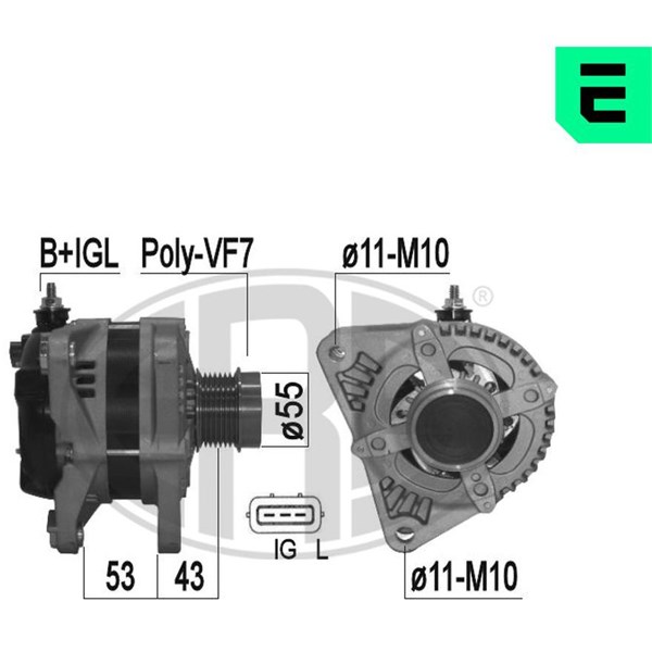 Generator 14V 140A