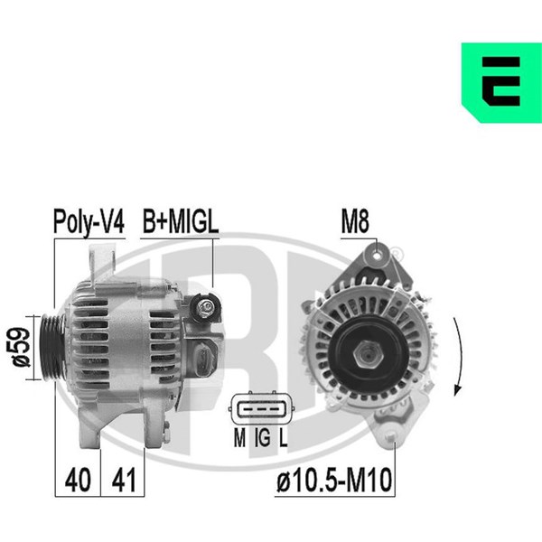 Generator 14V 90A