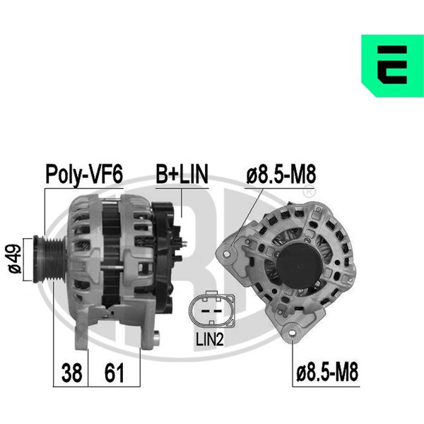 Generator 14V 110A