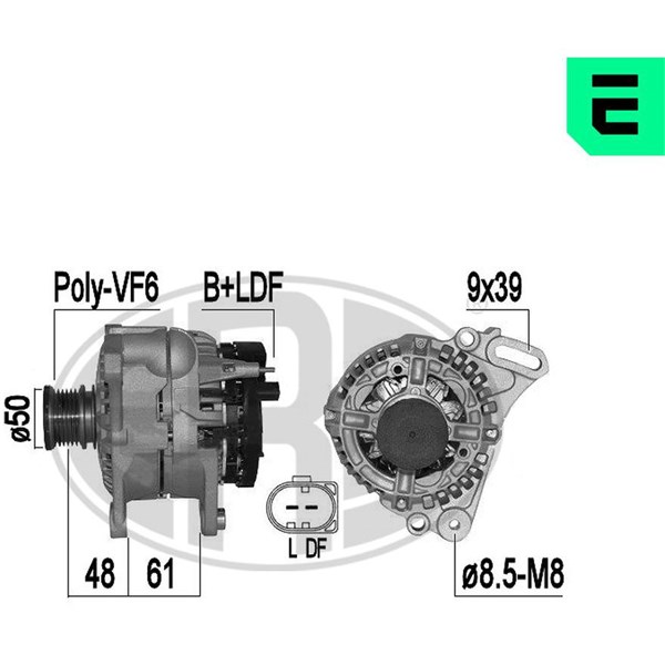 Generator 14V 90A