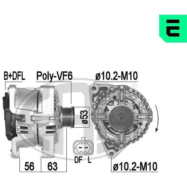 Generator 14V 100A