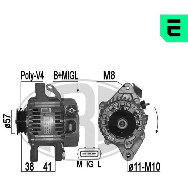 Generator 14V 70A