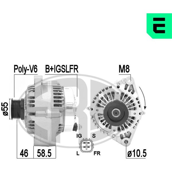 Generator 14V 120A