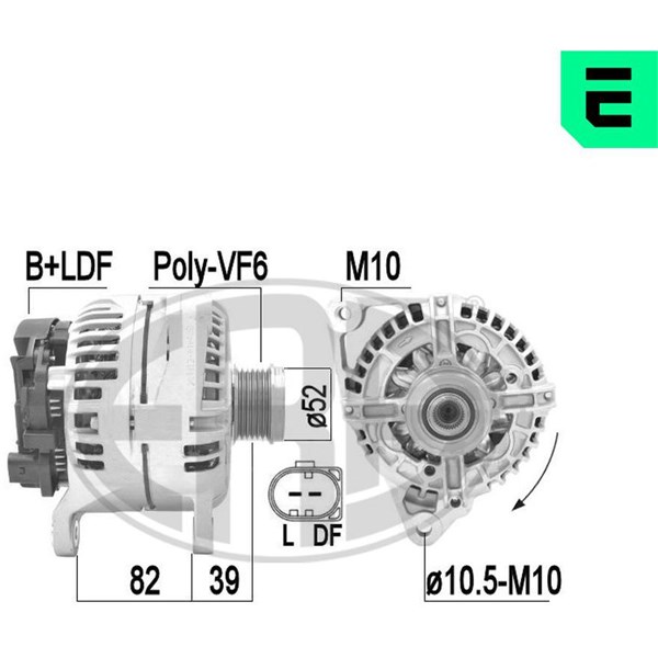 Generator 14V 120A