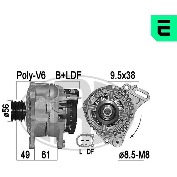 Generator 14V 110A