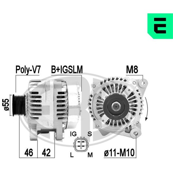 Generator 14V 100A