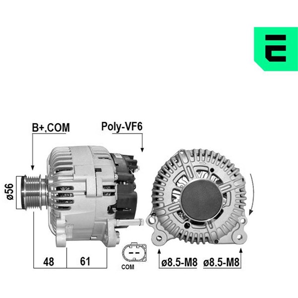 Generator 14V 180A