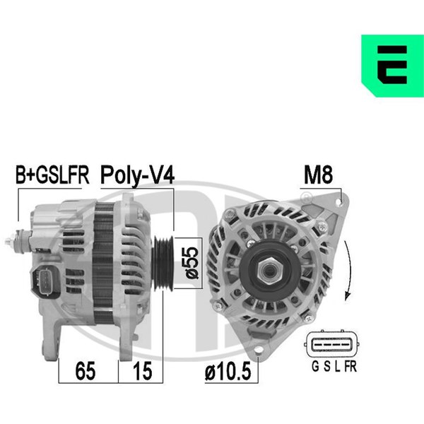 Generator 14V 105A