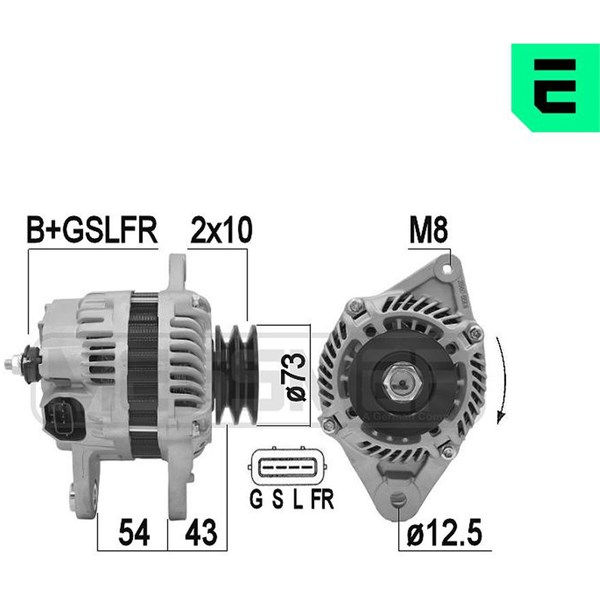 Generator 14V 90A