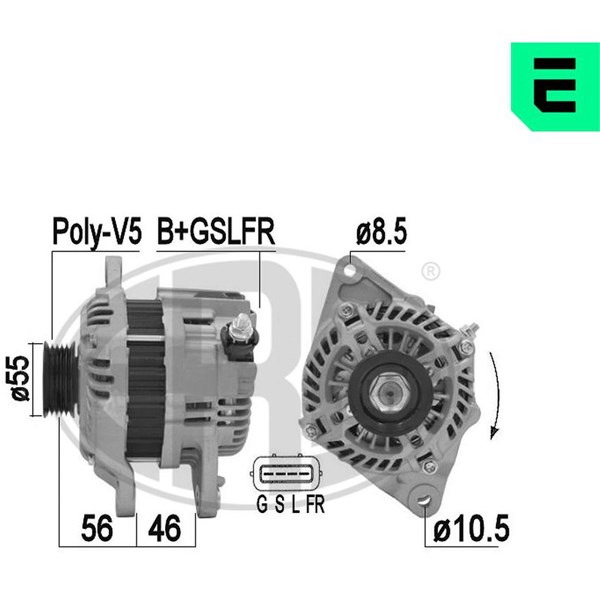 Generator 14V 95A