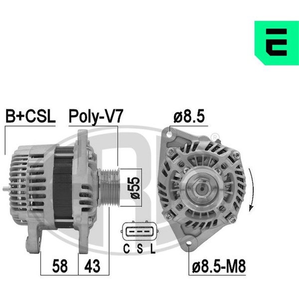 Generator 14V 100A