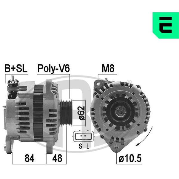 Generator 14V 110A
