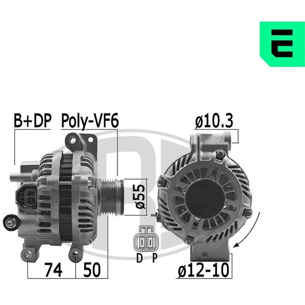 Generator 14V 90A