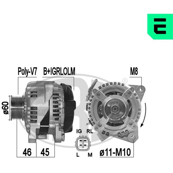 Generator 14V 100A