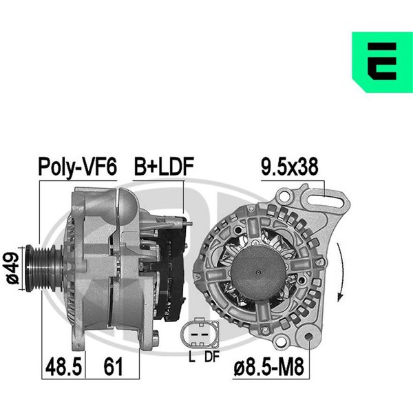 Generator 14V 110A