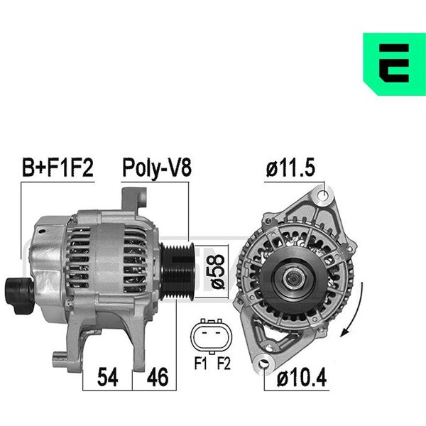 Generator 14V 110A