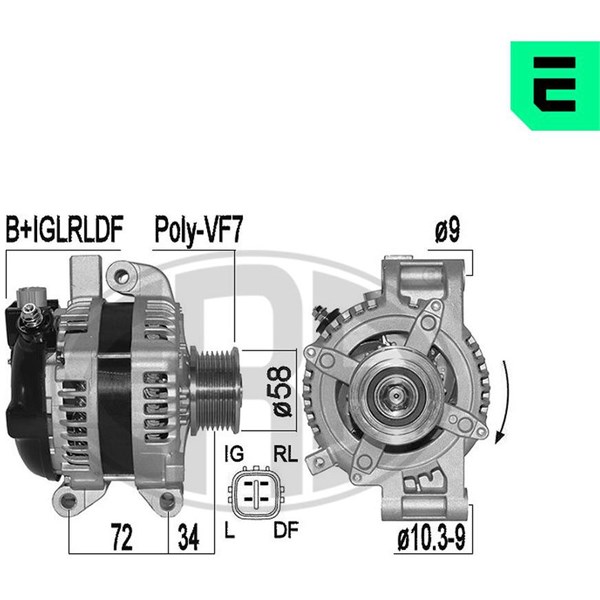 Generator 14V 150A Generator 14V 150A
