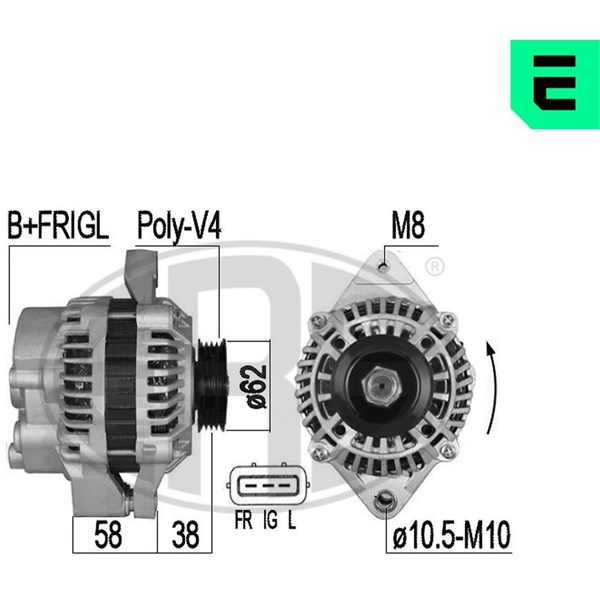 Generator 14V 70A