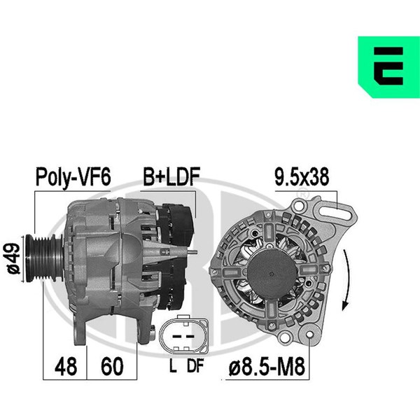 Generator 14V 90A