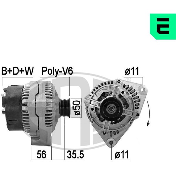 Generator 14V 90A
