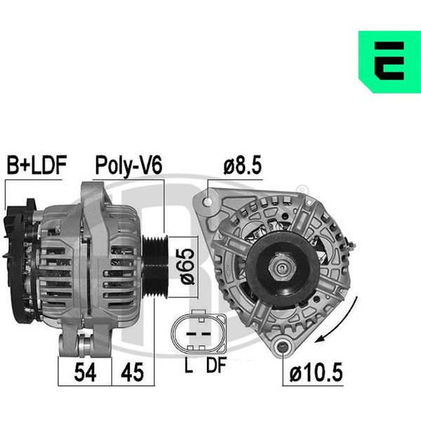 Generator 14V 90A