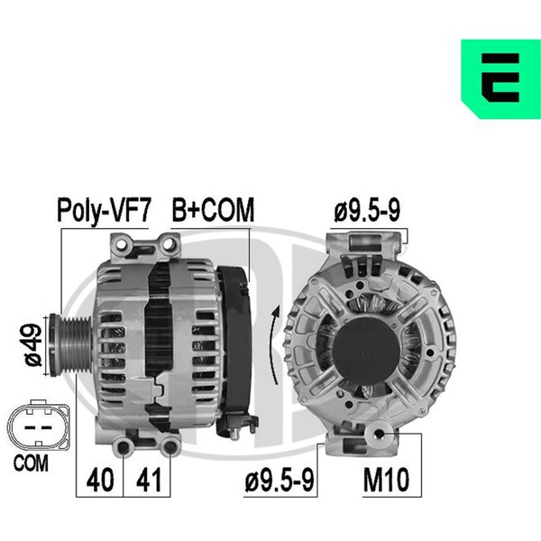 Generator 14V 180A