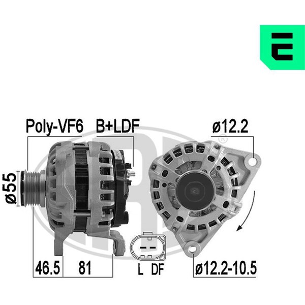 Generator 14V 110A