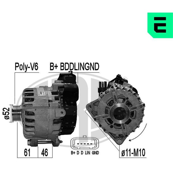 Generator 14V 210A