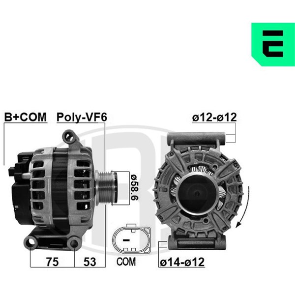 Generator 14V 180A Generator 14V 180A