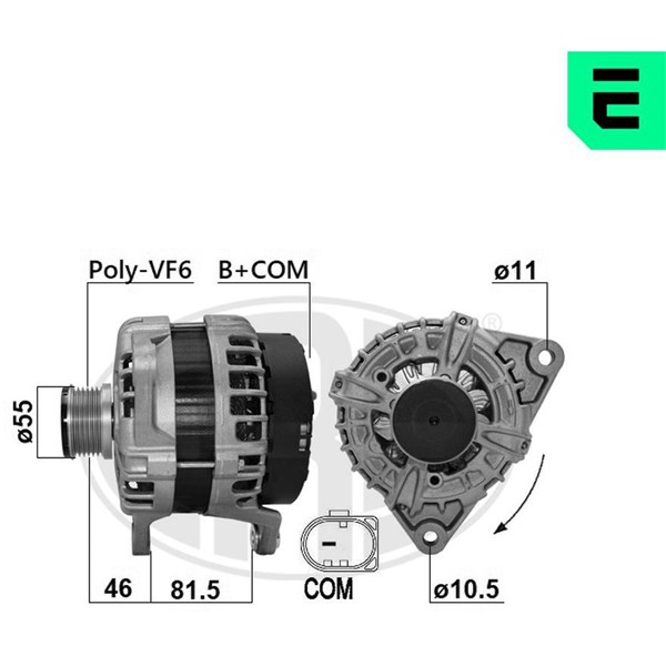 Generator 14V 210A