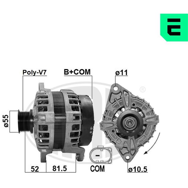Generator 14V 210A