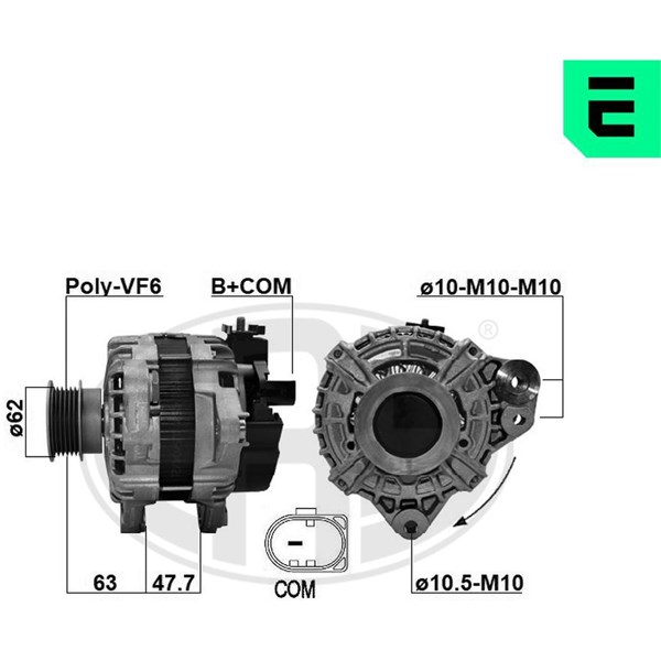 Generator 14V 215A